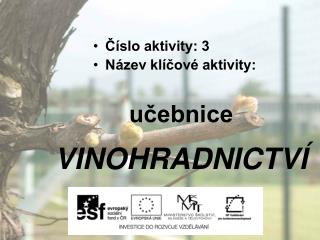 učebnice VINOHRADNICTVÍ