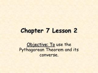 Chapter 7 Lesson 2