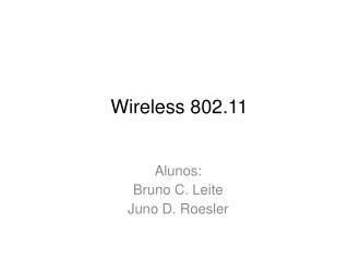 Wireless 802.11