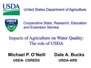 Impacts of Agriculture on Water Quality: The role of USDA