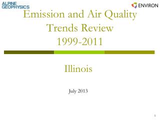 Emission and Air Quality Trends Review 1999-2011