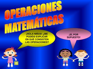 OPERACIONES MATEMÁTICAS