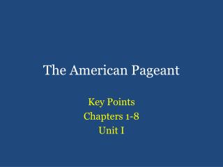 The American Pageant