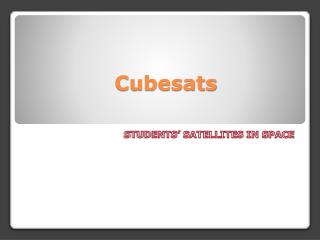 Cubesats