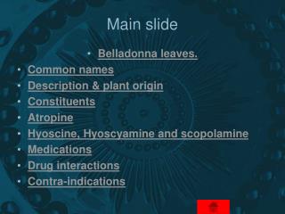 Main slide