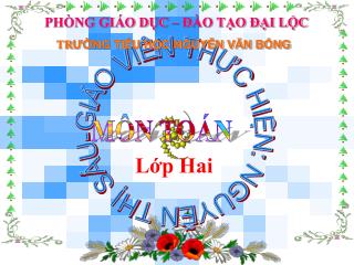 GIÁO VIÊN THỰC HIỆN: NGUYỄN THỊ SÁU-