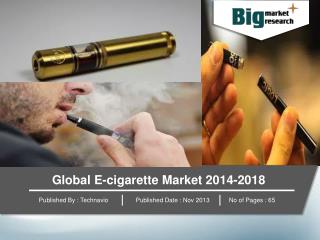 Global E-cigarette Market 2014-2018
