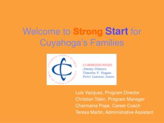 Welcome to Strong Start for Cuyahoga’s Families