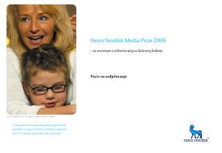Novo Nordisk Media Prize 2006 - za izvrsnost u informiranju o šećernoj bolesti