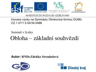 Obloha – základní souhvězdí