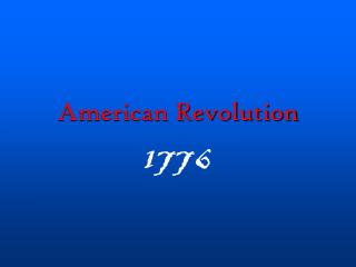 American Revolution