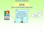 CONVENTION portant renouvellement ou cr ation d un CFA Objet : l OG est habilit g rer un CFA