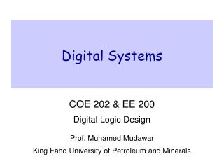 Digital Systems