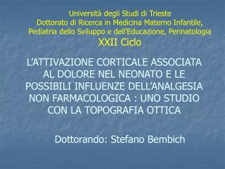 Università degli Studi di Trieste