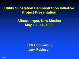 KEMA Consulting Jack Robinson