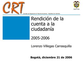 Rendición de la cuenta a la ciudadanía 2005-2006