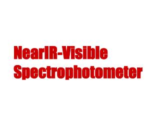 NearIR-Visible Spectrophotometer