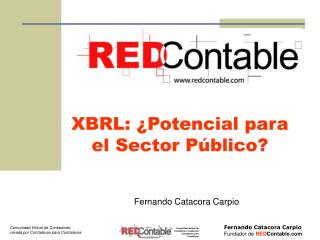 XBRL: ¿Potencial para el Sector Público?