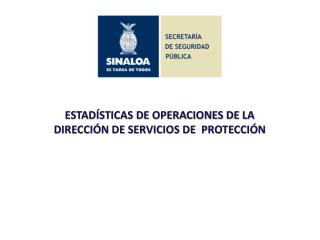 ESTADÍSTICAS DE OPERACIONES DE LA DIRECCIÓN DE SERVICIOS DE PROTECCIÓN