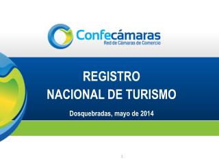 REGISTRO NACIONAL DE TURISMO Dosquebradas, mayo de 2014