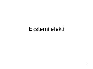 Eksterni efekti