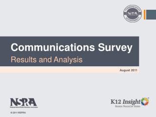 Communications Survey Results and Analysis