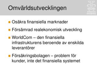Omvärldsutvecklingen