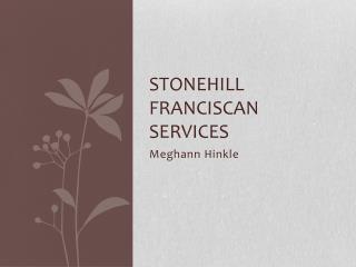 Stonehill Franciscan Services