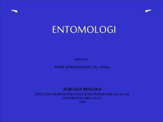 ENTOMOLOGI