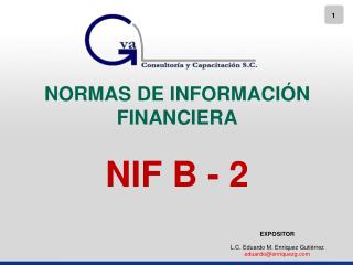 NORMAS DE INFORMACIÓN FINANCIERA NIF B - 2