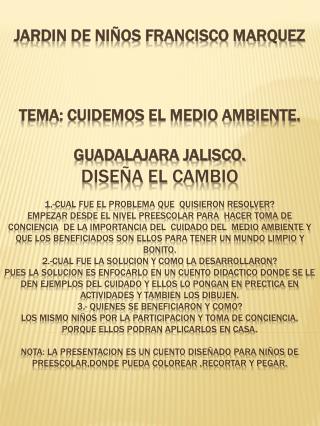 CUIDEMOS EL MEDIO AMBIENTE