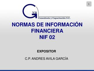 NORMAS DE INFORMACIÓN FINANCIERA NIF 02