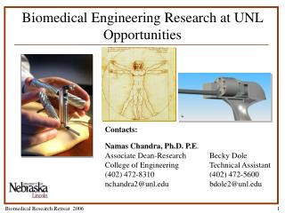 Biomedical Engineering Research at UNL Opportunities