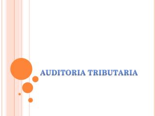 AUDITORIA TRIBUTARIA