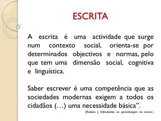ESCRITA