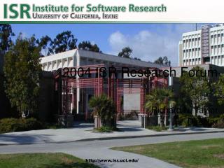 2004 ISR Research Forum