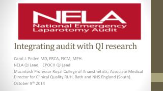 Integrating audit with QI research