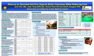 Refocus on Neonatal Nutrition Impacts Better Outcomes While Reducing Cost