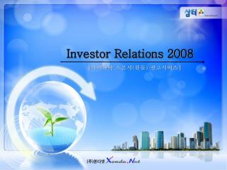 Investor Relations 2008