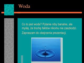 Woda