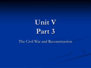 Unit V Part 3