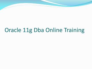 oracle11gdba online training | online oracle11gdba training