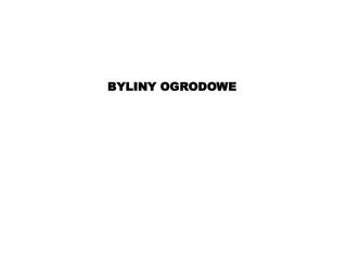 BYLINY OGRODOWE