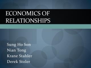 Economics of Relationships