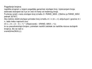 Rješenje zadatka