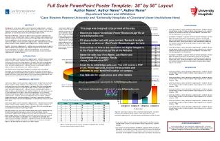 Full Scale PowerPoint Poster Template: 36&quot; by 56&quot; Layout