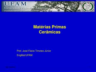 Matérias Primas Cerâmicas