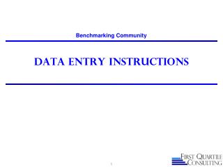 Data Entry Instructions