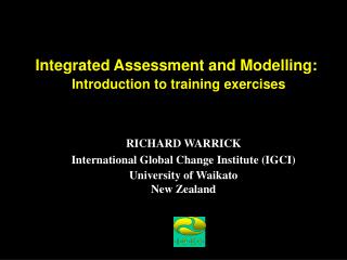 Integrated Assessment and Modelling: Introduction to training exercises