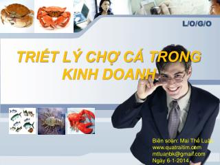 TRIẾT LÝ CHỢ CÁ TRONG KINH DOANH